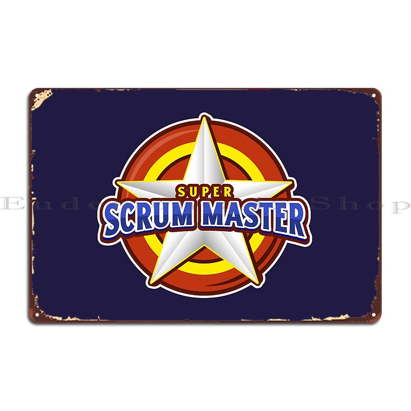Home Cinema Design - ملصق تسجيل معدني Super Scrum Master