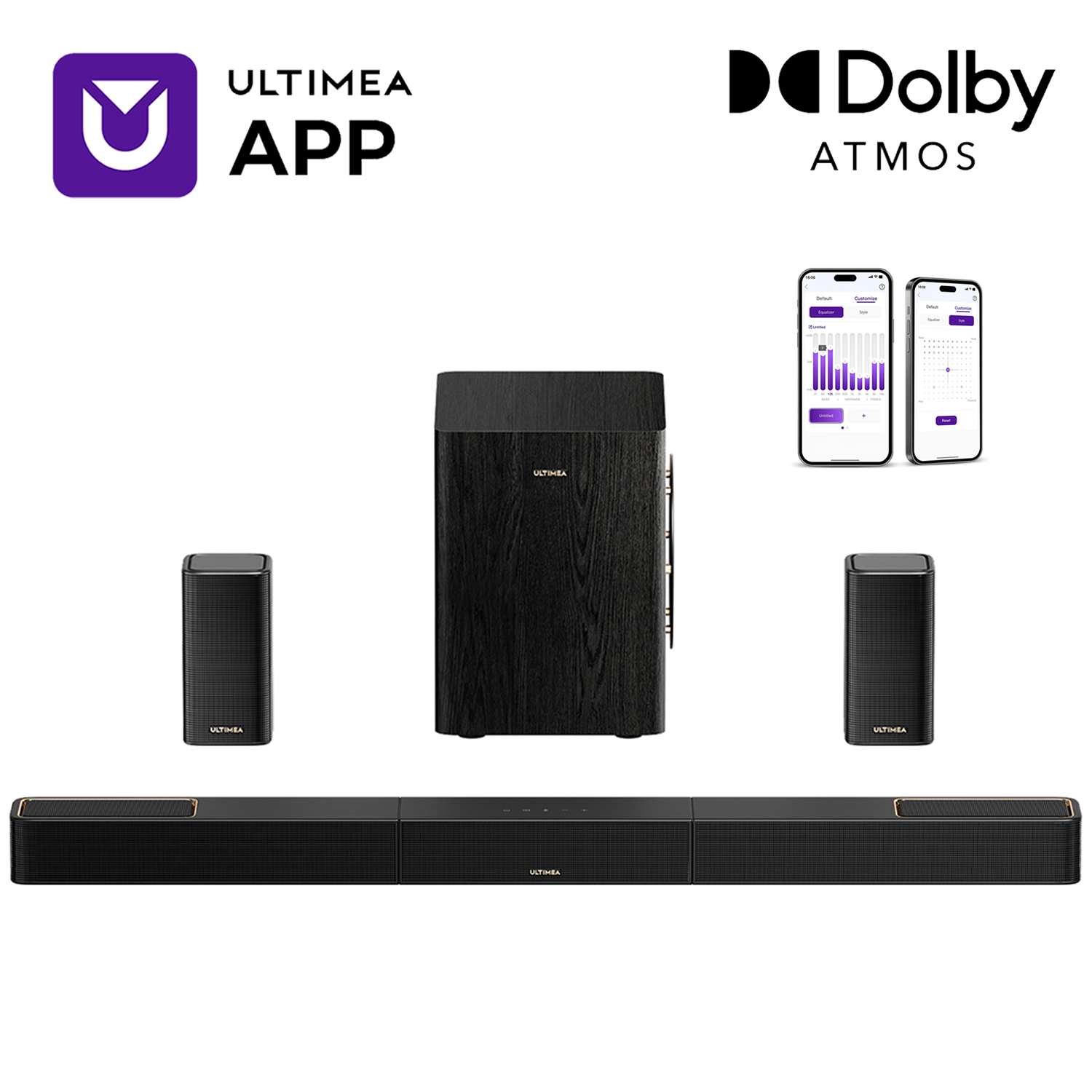 Home Cinema Ultimea - نظام صوت محيطي ULTIMEA 5.1.2 مع