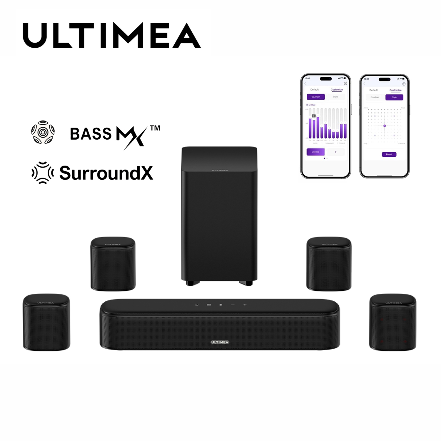 Home Cinema Ultimea - ULTIMEA 7.1CH مكبرات صوت محيطية افتراضية