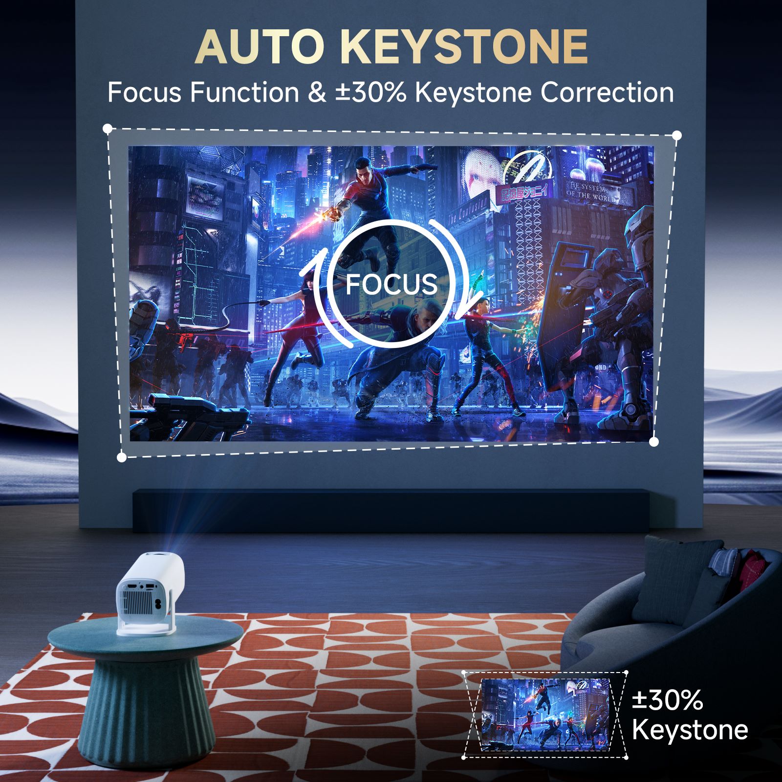 HONGTOP P30PRO جهاز عرض صغير ذ - مراجعة Home Cinema Focal وسعره