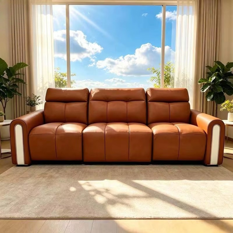 أريكة جلدية برتقالية قابلة للط - مراجعة Home.Cinema Orange وسعره