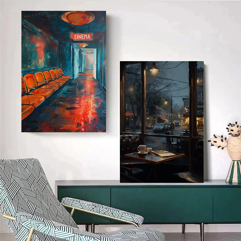 لوحة فنية جدارية قماشية بدون إ - مراجعة Home Cinema In وسعره