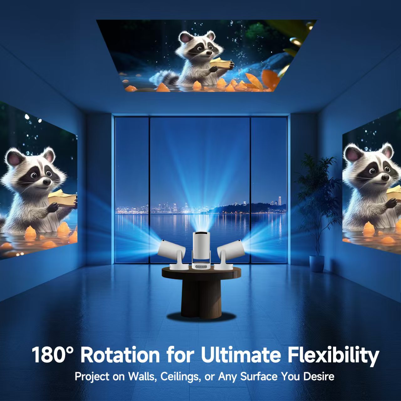 جهاز عرض محمول صغير HY300 بنظا - مراجعة Home Cinema Setup وسعره